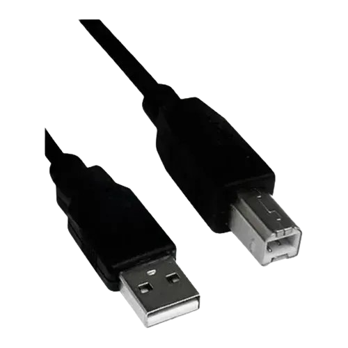 Imagem de um cabo USB tipo B